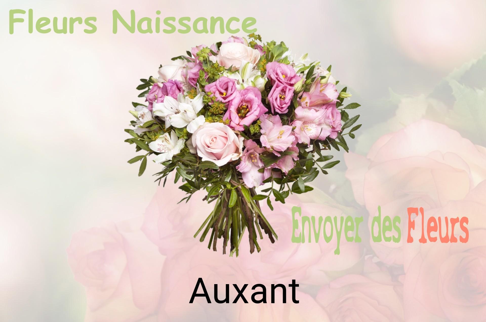 Bouquet de fleurs de naissance livré à Auxant